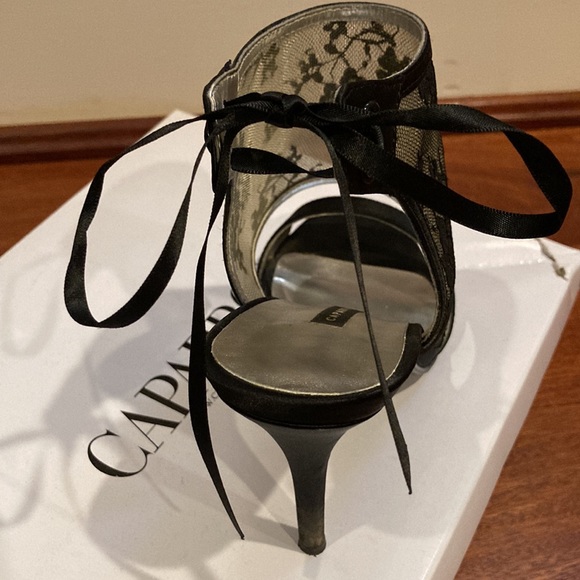 Black Lace and satin Heels | Caparros KATE - Picture 3 of 7